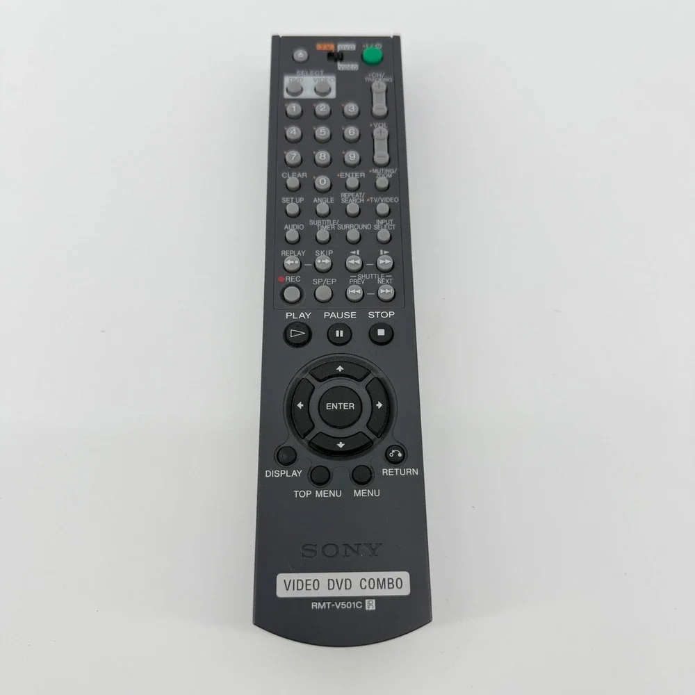 Sony Remote Control RMT-V501C Dark Gray Plastic Video DVD Combo Shuttle